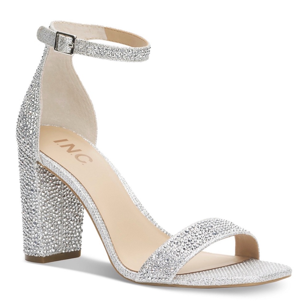 Like new! Glittering Silver Heels